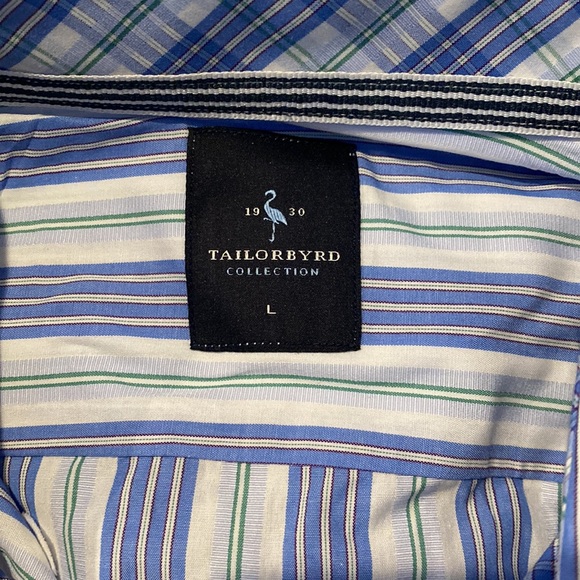 Tailorbyrd collection men’s striped dress shirt - Picture 3 of 4